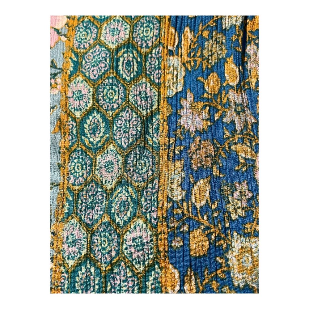 Knox Rose Boho Midi Sleeveless Dress with Drawstring Accent Waist Size M - Picture 5 of 6